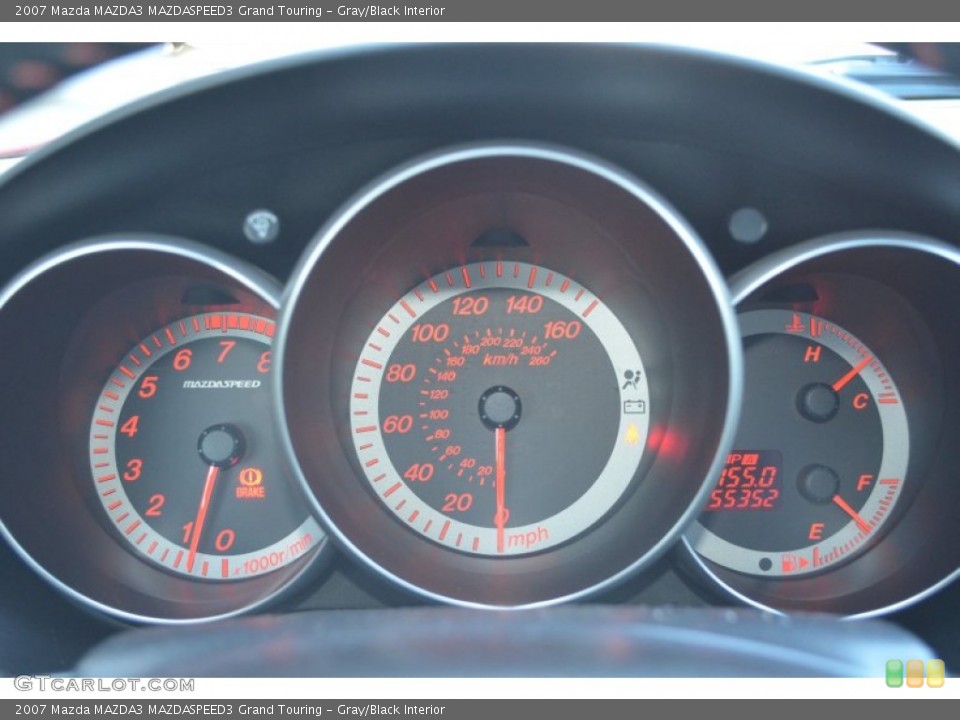 Gray/Black Interior Gauges for the 2007 Mazda MAZDA3 MAZDASPEED3 Grand Touring #79211348