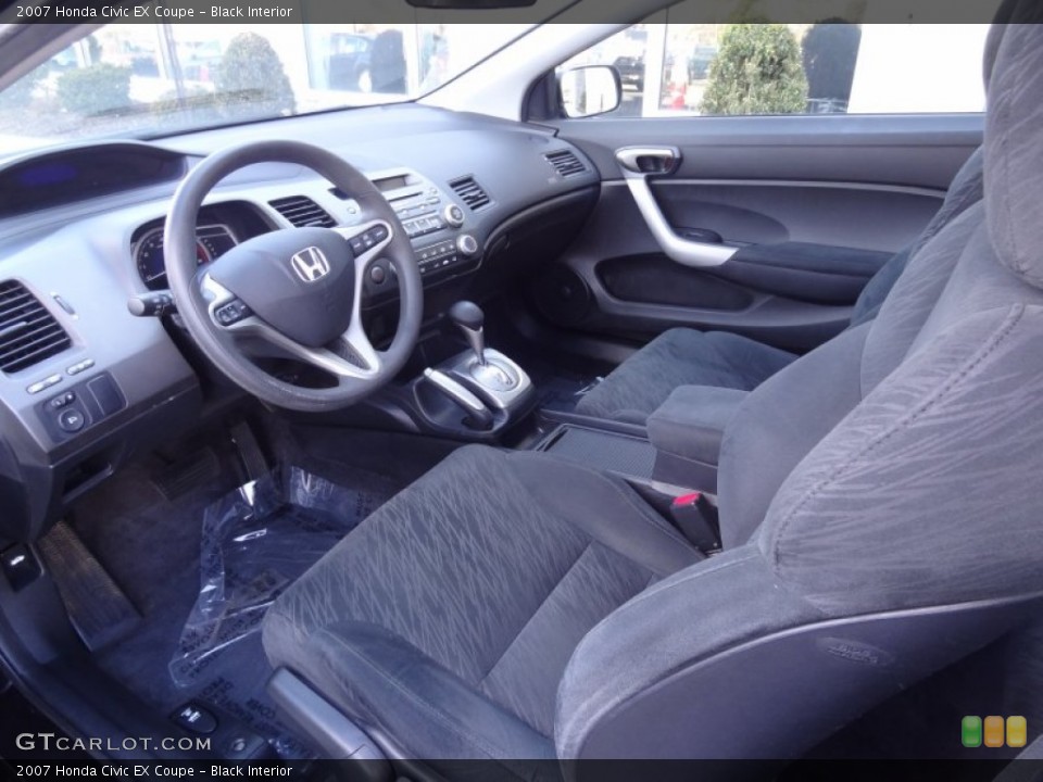 Black Interior Prime Interior for the 2007 Honda Civic EX Coupe #79211479