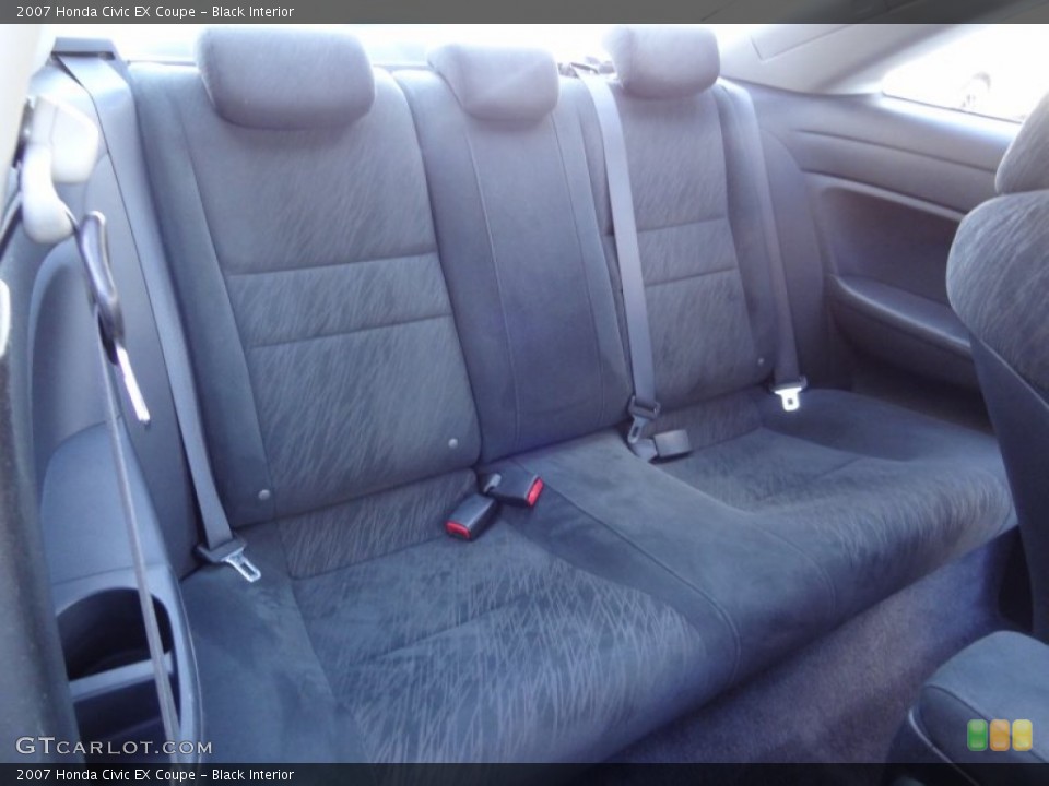 Black Interior Rear Seat for the 2007 Honda Civic EX Coupe #79211590