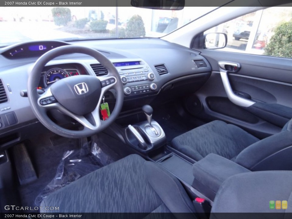 Black Interior Prime Interior for the 2007 Honda Civic EX Coupe #79211683