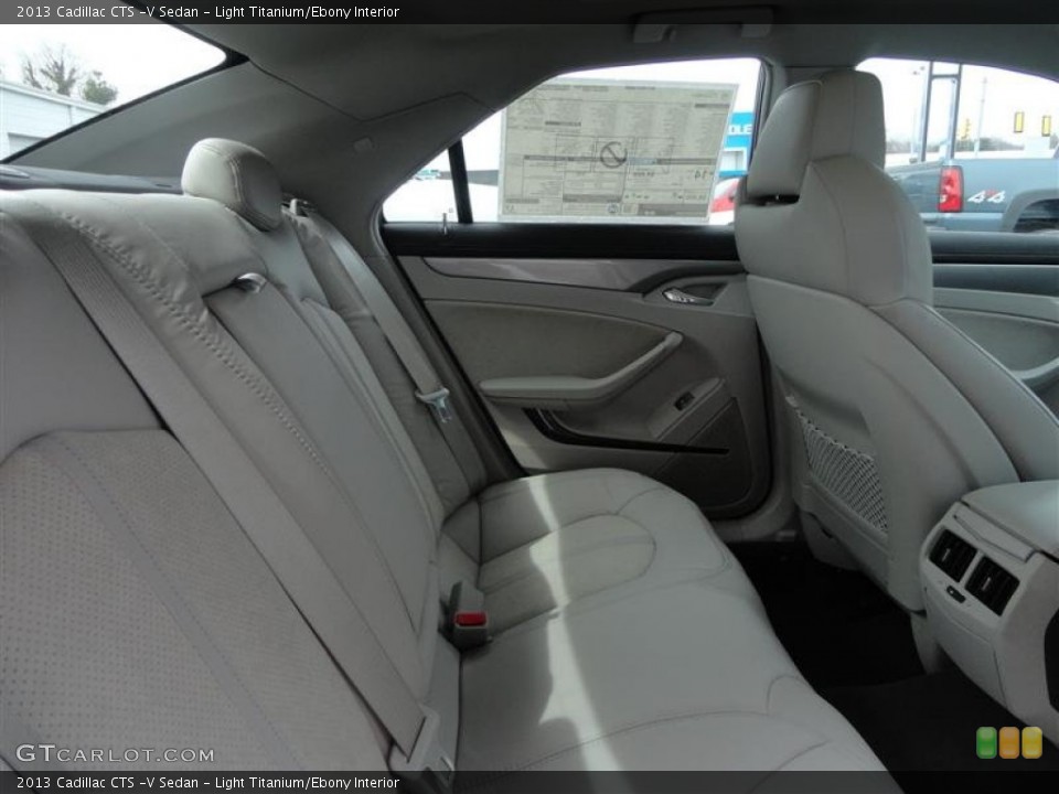 Light Titanium/Ebony Interior Rear Seat for the 2013 Cadillac CTS -V Sedan #79211731