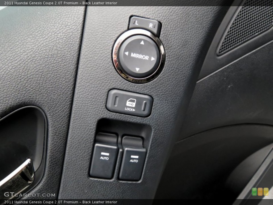 Black Leather Interior Controls for the 2011 Hyundai Genesis Coupe 2.0T Premium #79211737