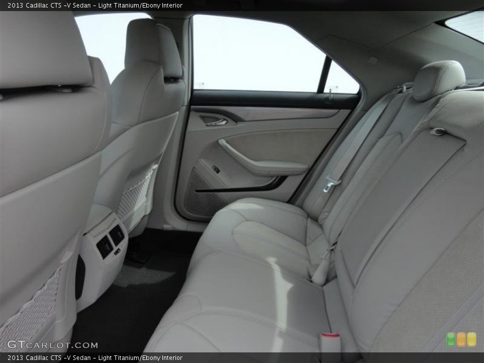 Light Titanium/Ebony Interior Rear Seat for the 2013 Cadillac CTS -V Sedan #79211752