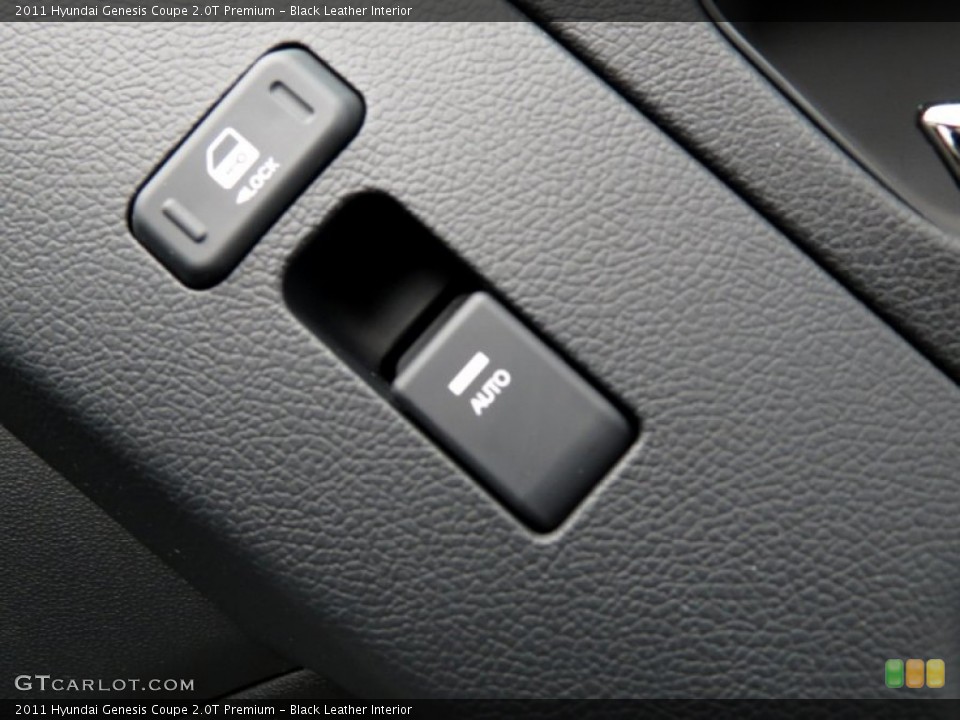Black Leather Interior Controls for the 2011 Hyundai Genesis Coupe 2.0T Premium #79211783