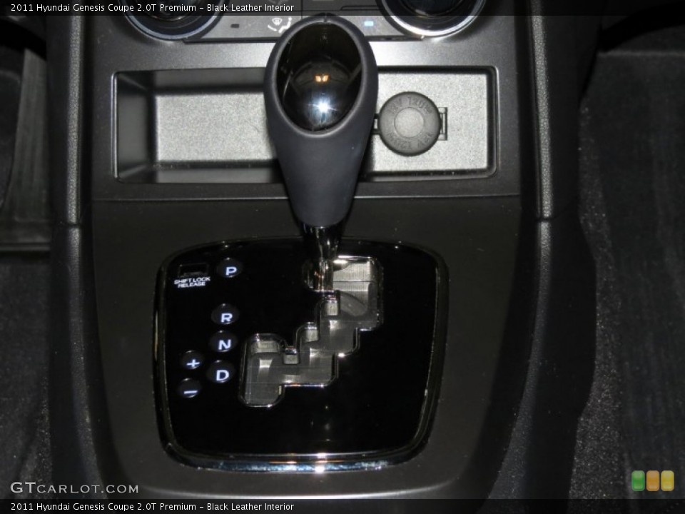 Black Leather Interior Transmission for the 2011 Hyundai Genesis Coupe 2.0T Premium #79211992