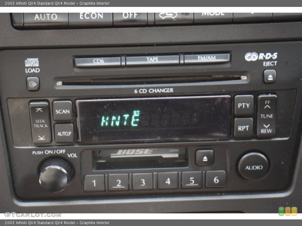 Graphite Interior Audio System for the 2003 Infiniti QX4  #79213210