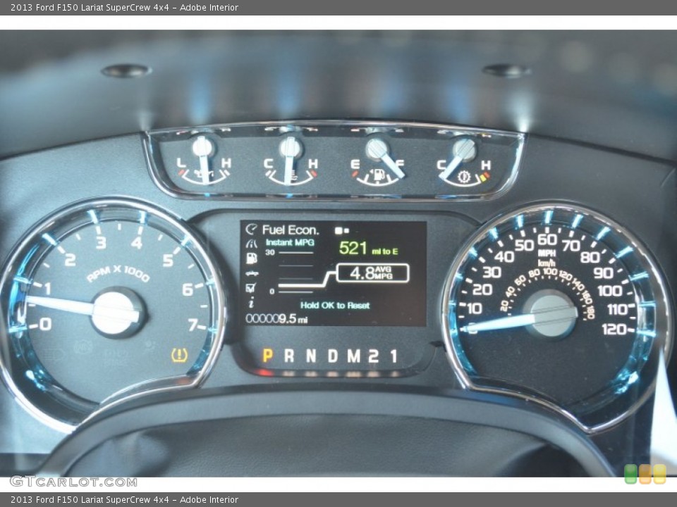 Adobe Interior Gauges for the 2013 Ford F150 Lariat SuperCrew 4x4 #79214508