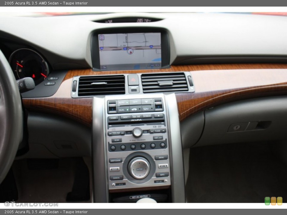 Taupe Interior Controls for the 2005 Acura RL 3.5 AWD Sedan #79214596