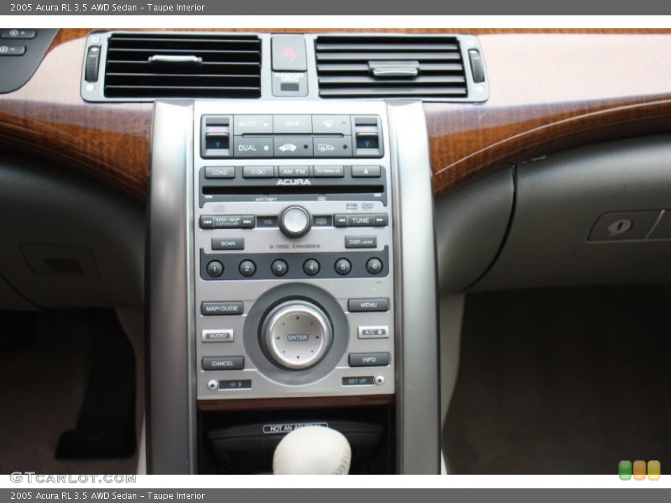 Taupe Interior Controls for the 2005 Acura RL 3.5 AWD Sedan #79214635