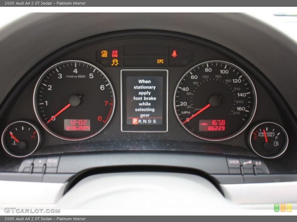 Platinum Interior Gauges for the 2005 Audi A4 2.0T Sedan #79215398