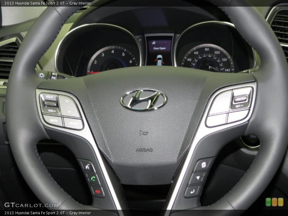 Gray Interior Steering Wheel for the 2013 Hyundai Santa Fe Sport 2.0T #79215613