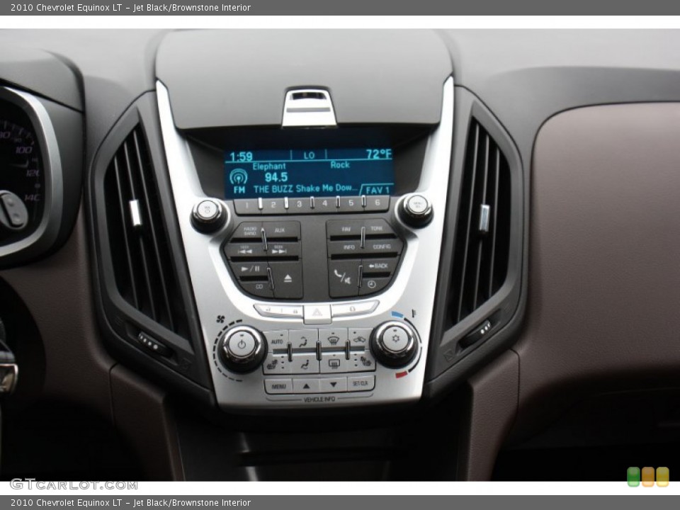 Jet Black/Brownstone Interior Controls for the 2010 Chevrolet Equinox LT #79216522