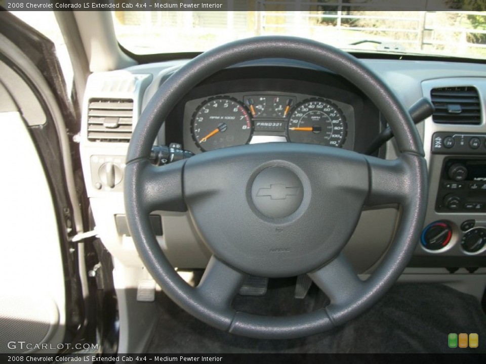 Medium Pewter Interior Steering Wheel for the 2008 Chevrolet Colorado LS Extended Cab 4x4 #79216751