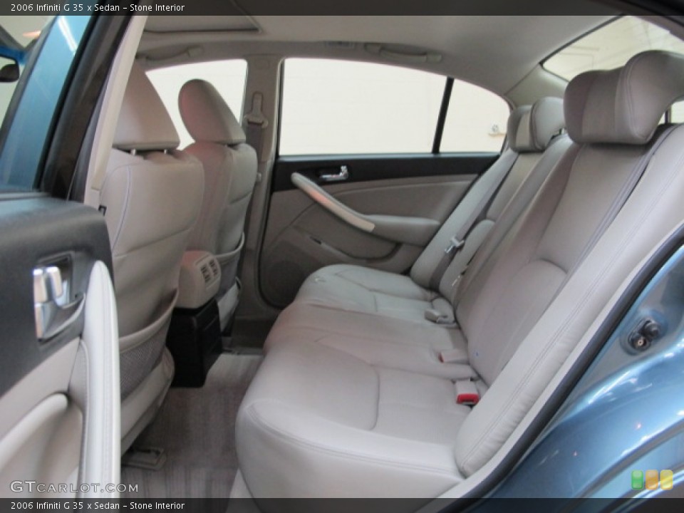 Stone Interior Rear Seat for the 2006 Infiniti G 35 x Sedan #79219545