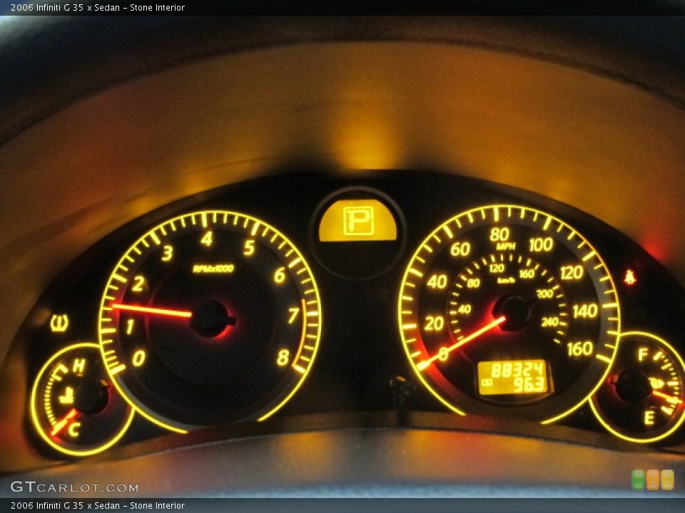 Stone Interior Gauges for the 2006 Infiniti G 35 x Sedan #79219720