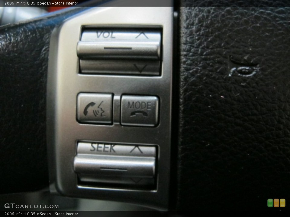 Stone Interior Controls for the 2006 Infiniti G 35 x Sedan #79219845