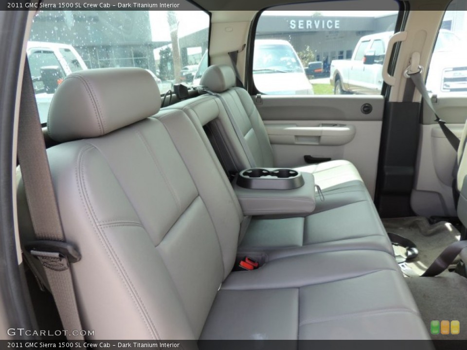 Dark Titanium Interior Rear Seat for the 2011 GMC Sierra 1500 SL Crew Cab #79219951