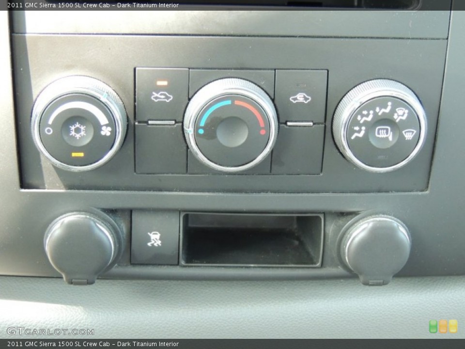 Dark Titanium Interior Controls for the 2011 GMC Sierra 1500 SL Crew Cab #79220165