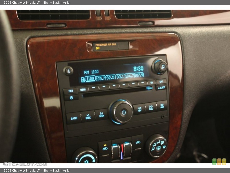 Ebony Black Interior Controls for the 2008 Chevrolet Impala LT #79220830