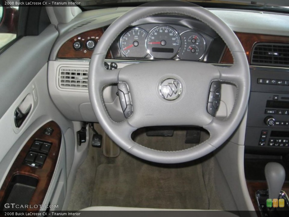 Titanium Interior Steering Wheel for the 2008 Buick LaCrosse CX #79220902
