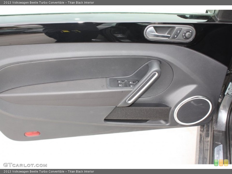 Titan Black Interior Door Panel for the 2013 Volkswagen Beetle Turbo Convertible #79224988