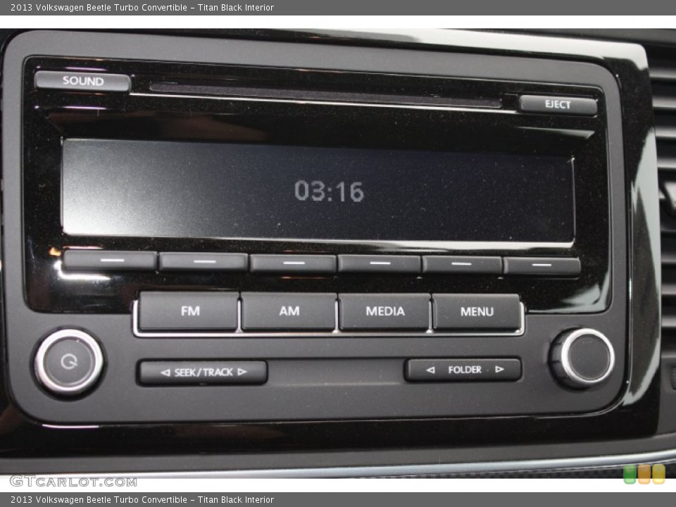 Titan Black Interior Audio System for the 2013 Volkswagen Beetle Turbo Convertible #79225090