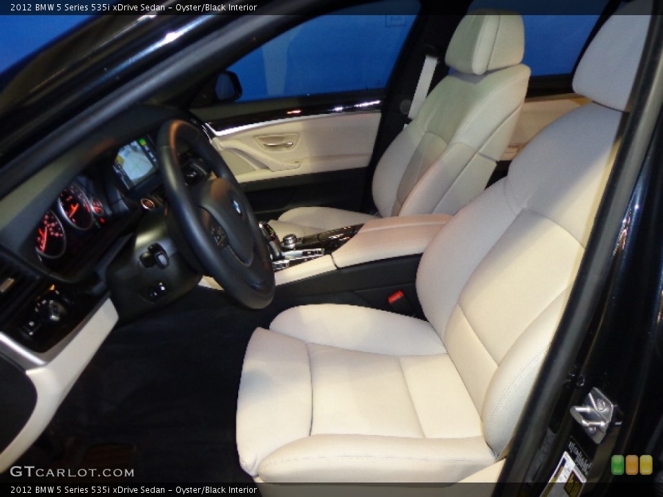 Oyster/Black Interior Photo for the 2012 BMW 5 Series 535i xDrive Sedan #79226664