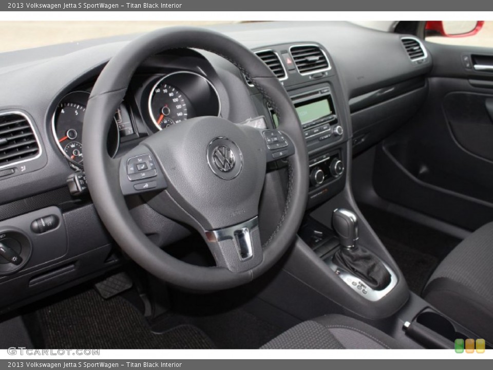 Titan Black Interior Photo for the 2013 Volkswagen Jetta S SportWagen #79226793