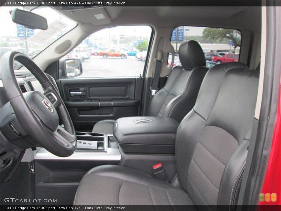 Dark Slate Gray Interior Photo for the 2010 Dodge Ram 1500 Sport Crew Cab 4x4 #79227988