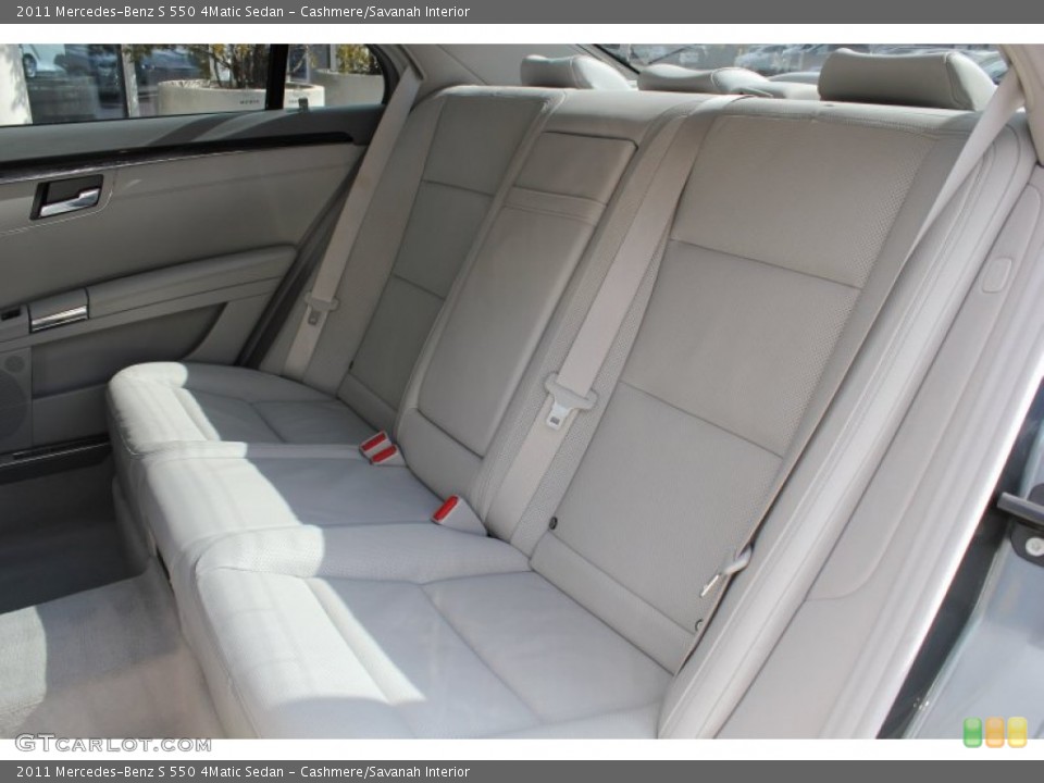 Cashmere/Savanah Interior Rear Seat for the 2011 Mercedes-Benz S 550 4Matic Sedan #79228394