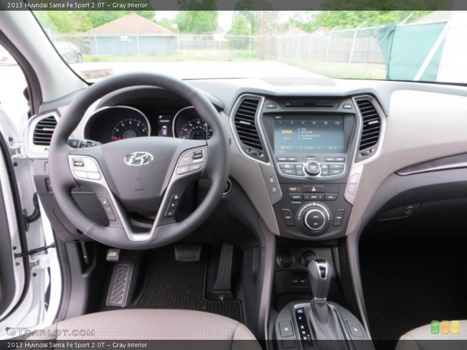 Gray Interior Dashboard for the 2013 Hyundai Santa Fe Sport 2.0T #79229740