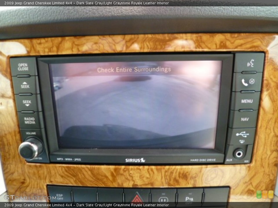 Dark Slate Gray/Light Graystone Royale Leather Interior Controls for the 2009 Jeep Grand Cherokee Limited 4x4 #79229791