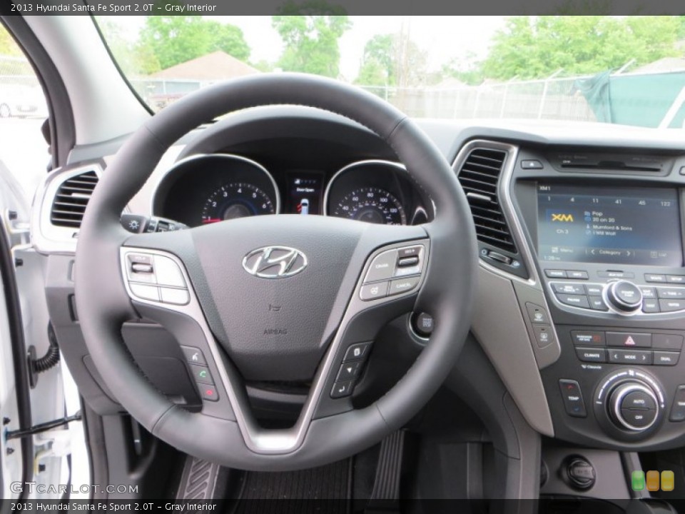 Gray Interior Steering Wheel for the 2013 Hyundai Santa Fe Sport 2.0T #79229875