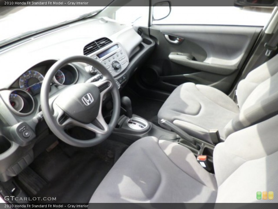 Gray 2010 Honda Fit Interiors