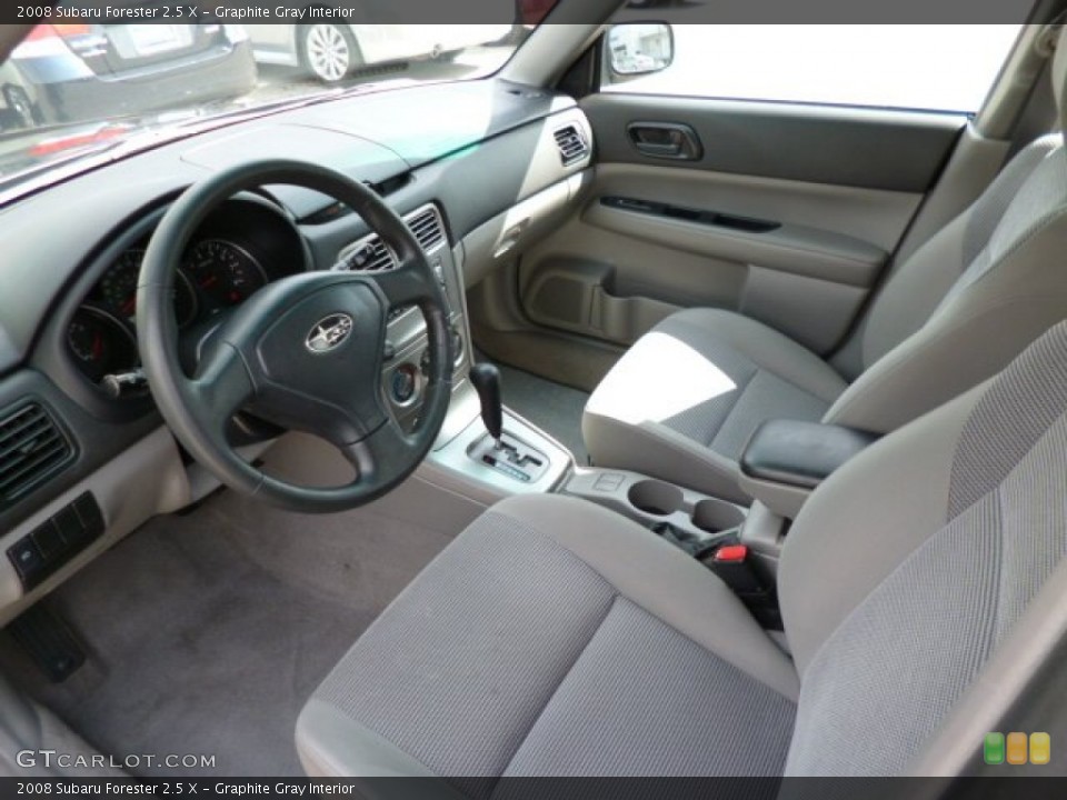 Graphite Gray 2008 Subaru Forester Interiors