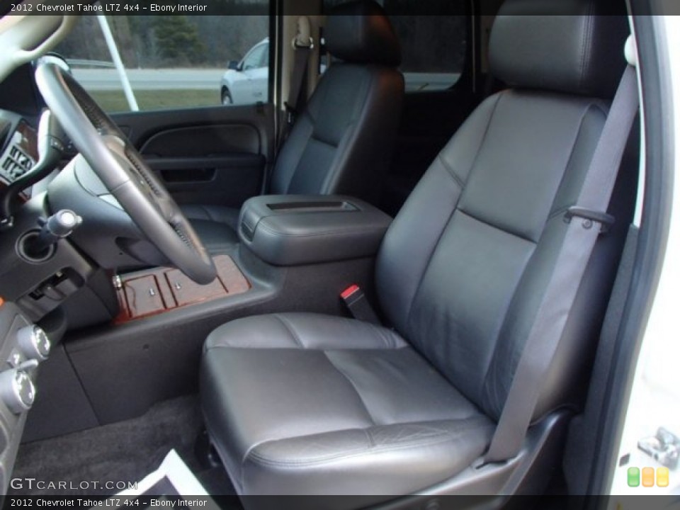 Ebony Interior Front Seat for the 2012 Chevrolet Tahoe LTZ 4x4 #79231477