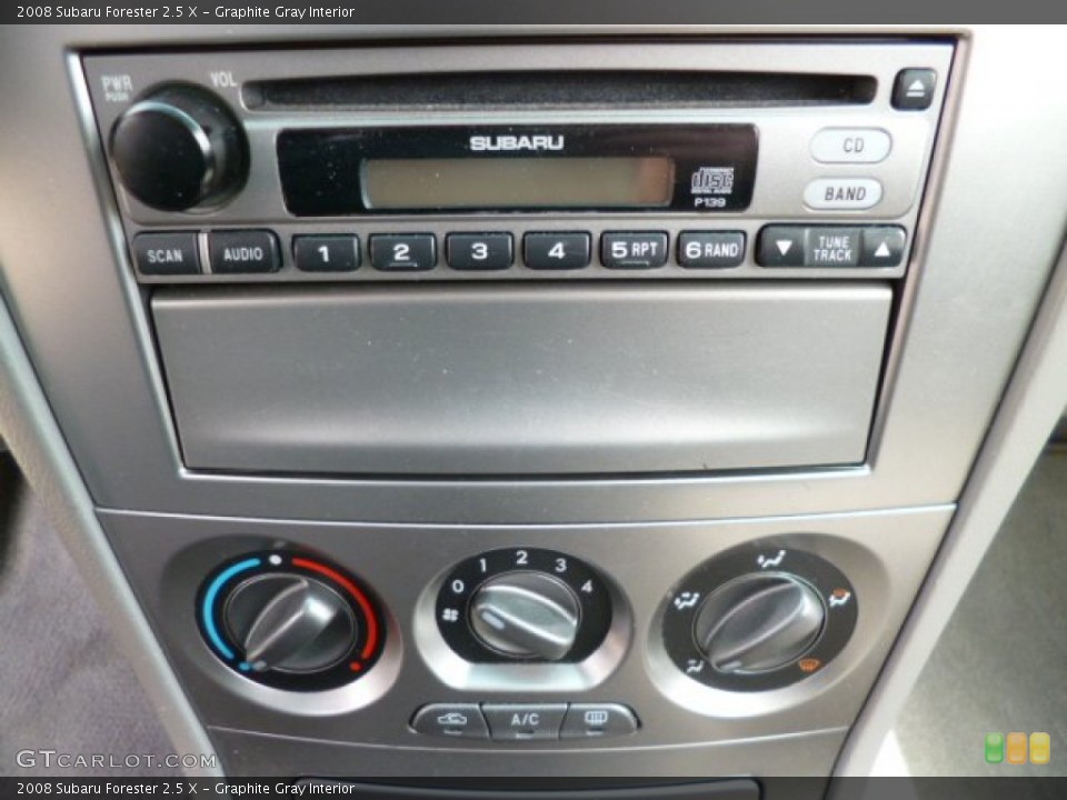 Graphite Gray Interior Controls for the 2008 Subaru Forester 2.5 X #79231483