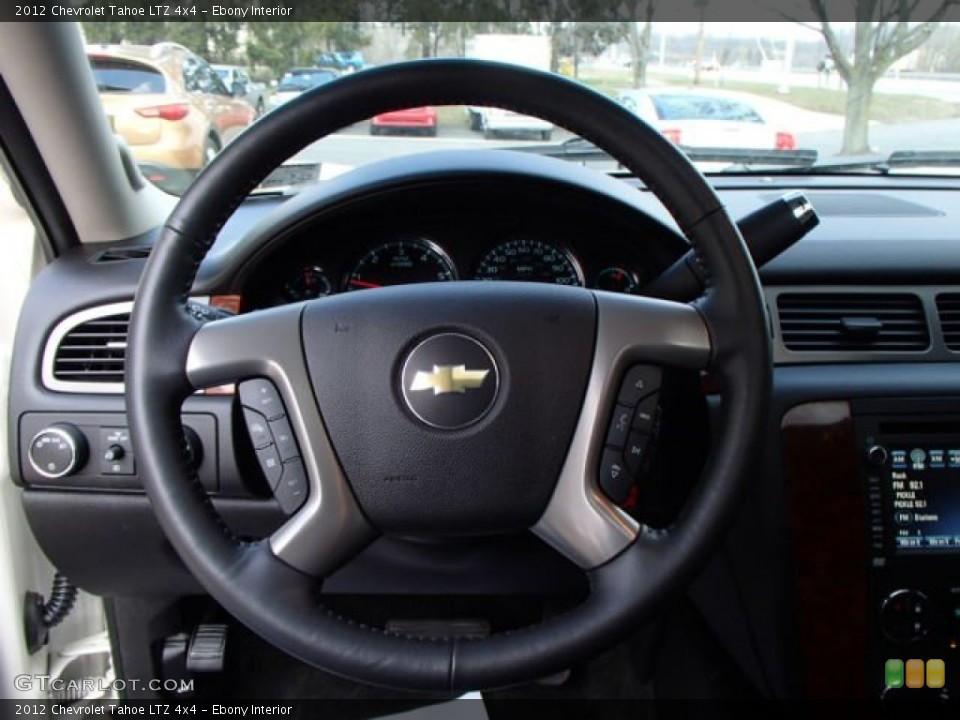 Ebony Interior Steering Wheel for the 2012 Chevrolet Tahoe LTZ 4x4 #79231588