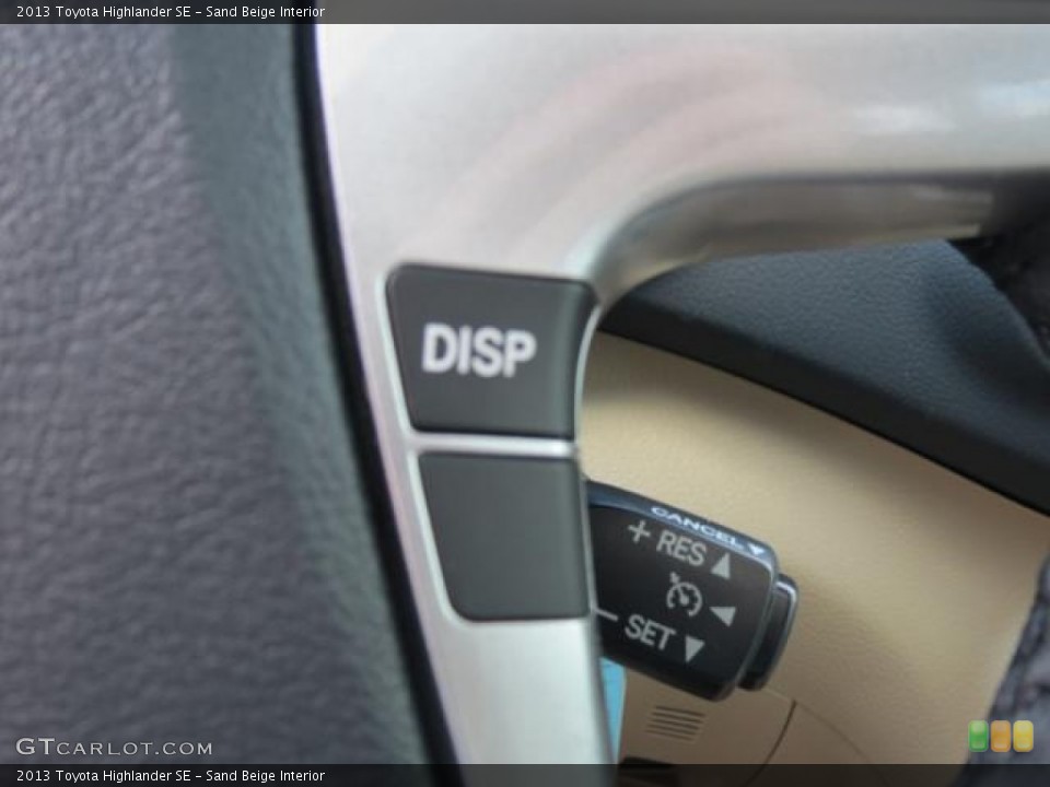 Sand Beige Interior Controls for the 2013 Toyota Highlander SE #79231779