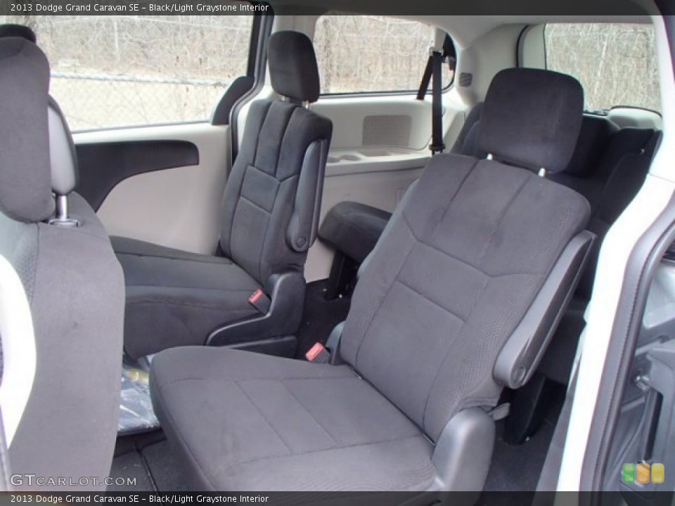 Black/Light Graystone Interior Rear Seat for the 2013 Dodge Grand Caravan SE #79233892