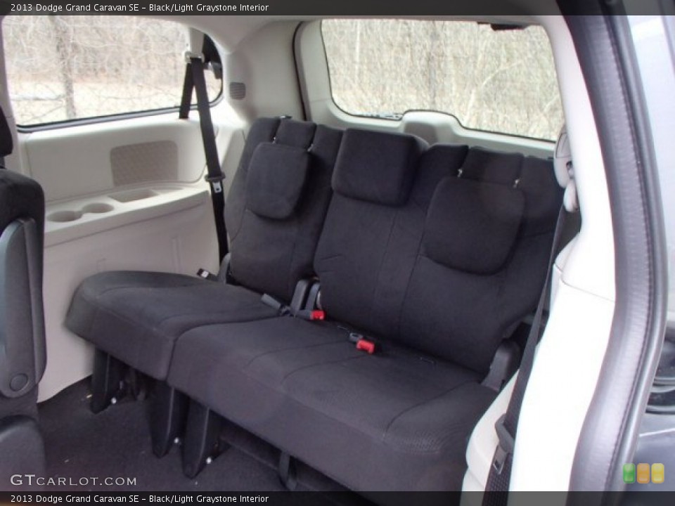 Black/Light Graystone Interior Rear Seat for the 2013 Dodge Grand Caravan SE #79233914