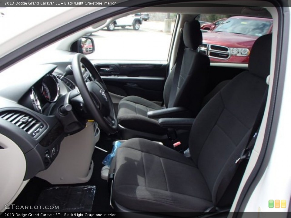 Black/Light Graystone Interior Photo for the 2013 Dodge Grand Caravan SE #79234246