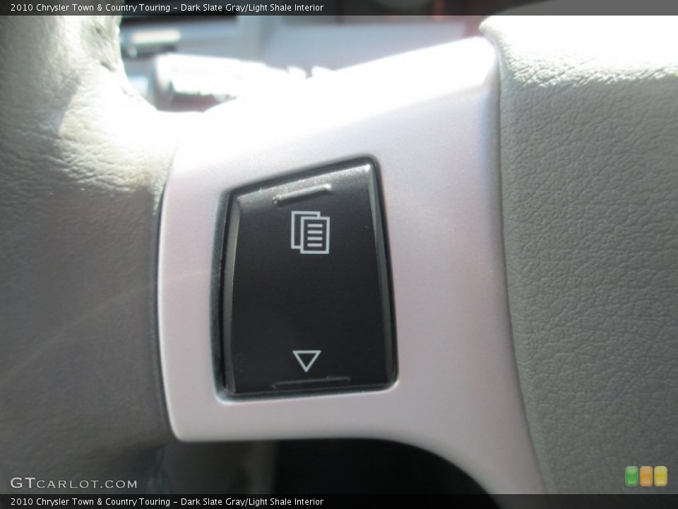 Dark Slate Gray/Light Shale Interior Controls for the 2010 Chrysler Town & Country Touring #79234537