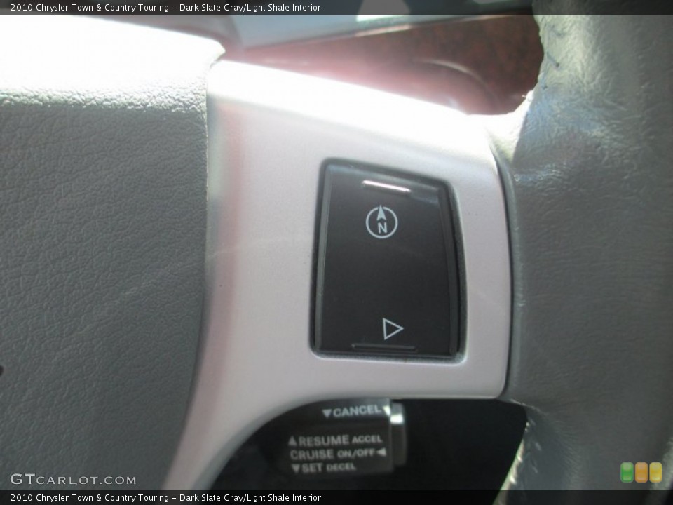 Dark Slate Gray/Light Shale Interior Controls for the 2010 Chrysler Town & Country Touring #79234555