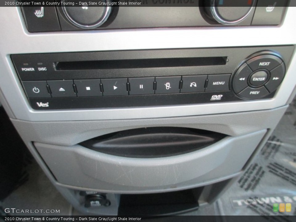 Dark Slate Gray/Light Shale Interior Controls for the 2010 Chrysler Town & Country Touring #79234681