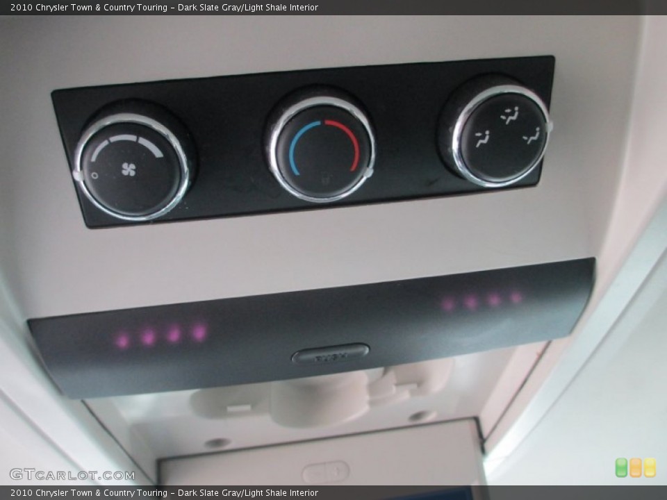 Dark Slate Gray/Light Shale Interior Controls for the 2010 Chrysler Town & Country Touring #79234850