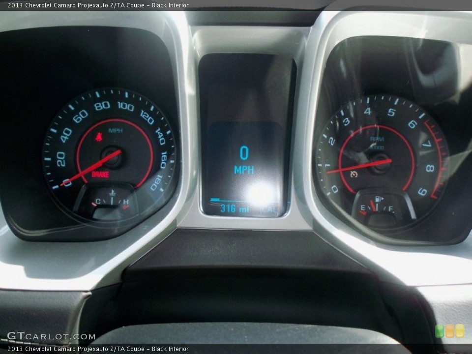Black Interior Gauges for the 2013 Chevrolet Camaro Projexauto Z/TA Coupe #79237624