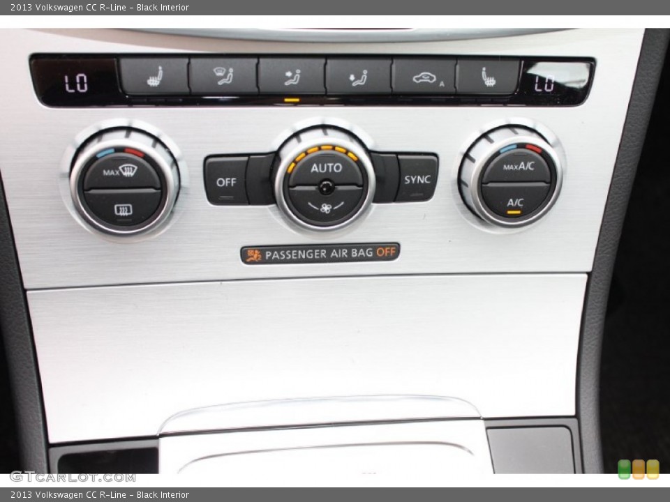 Black Interior Controls for the 2013 Volkswagen CC R-Line #79238464