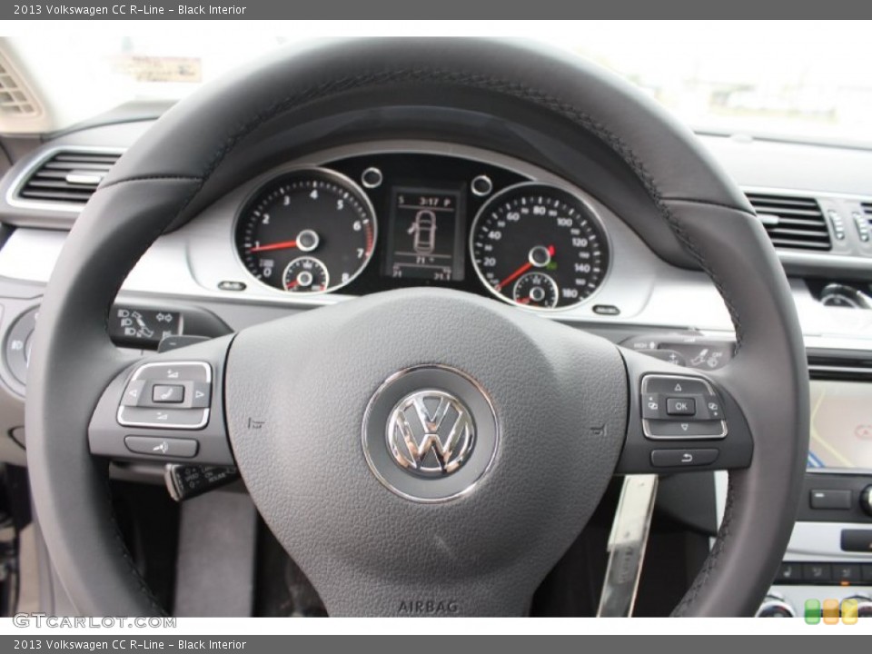 Black Interior Steering Wheel for the 2013 Volkswagen CC R-Line #79238503