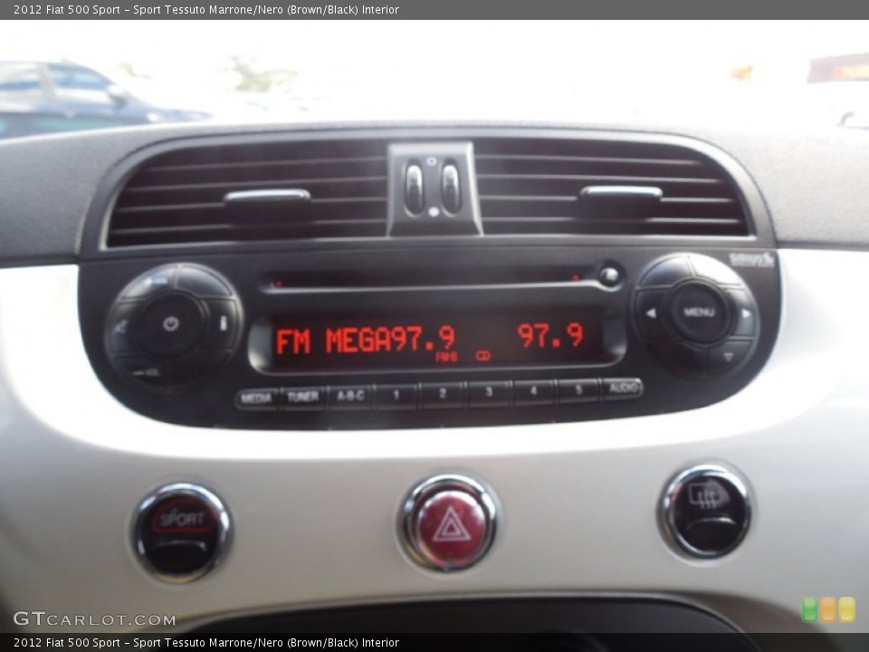 Sport Tessuto Marrone/Nero (Brown/Black) Interior Audio System for the 2012 Fiat 500 Sport #79238798